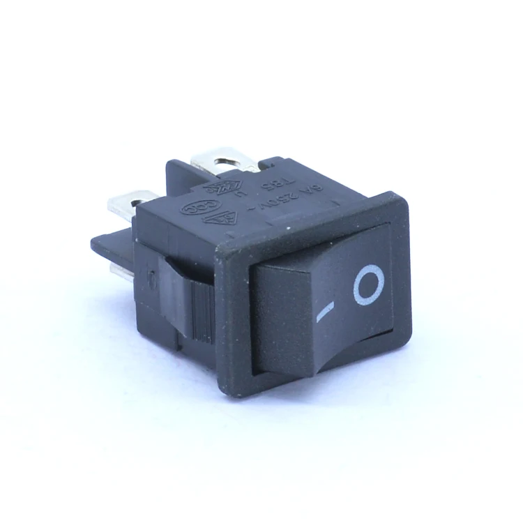 Hongju MR-6-210-C5N-BB 4 Pin Черный вкл/выкл 6A 250V квадратный клининговое оборудование Кулисный Переключатель