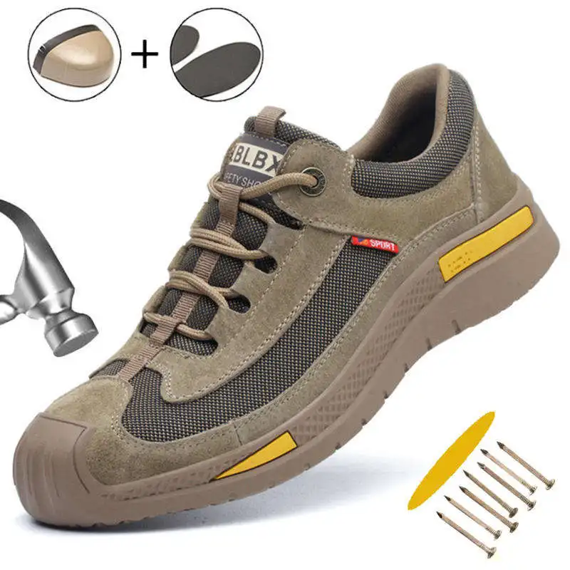 UT 2023 S3 Prevent Puncture Industrial Working Footwear Steel Toe Workmans Safty Sefty Safety Shoes Men Zapatos De Seguridad