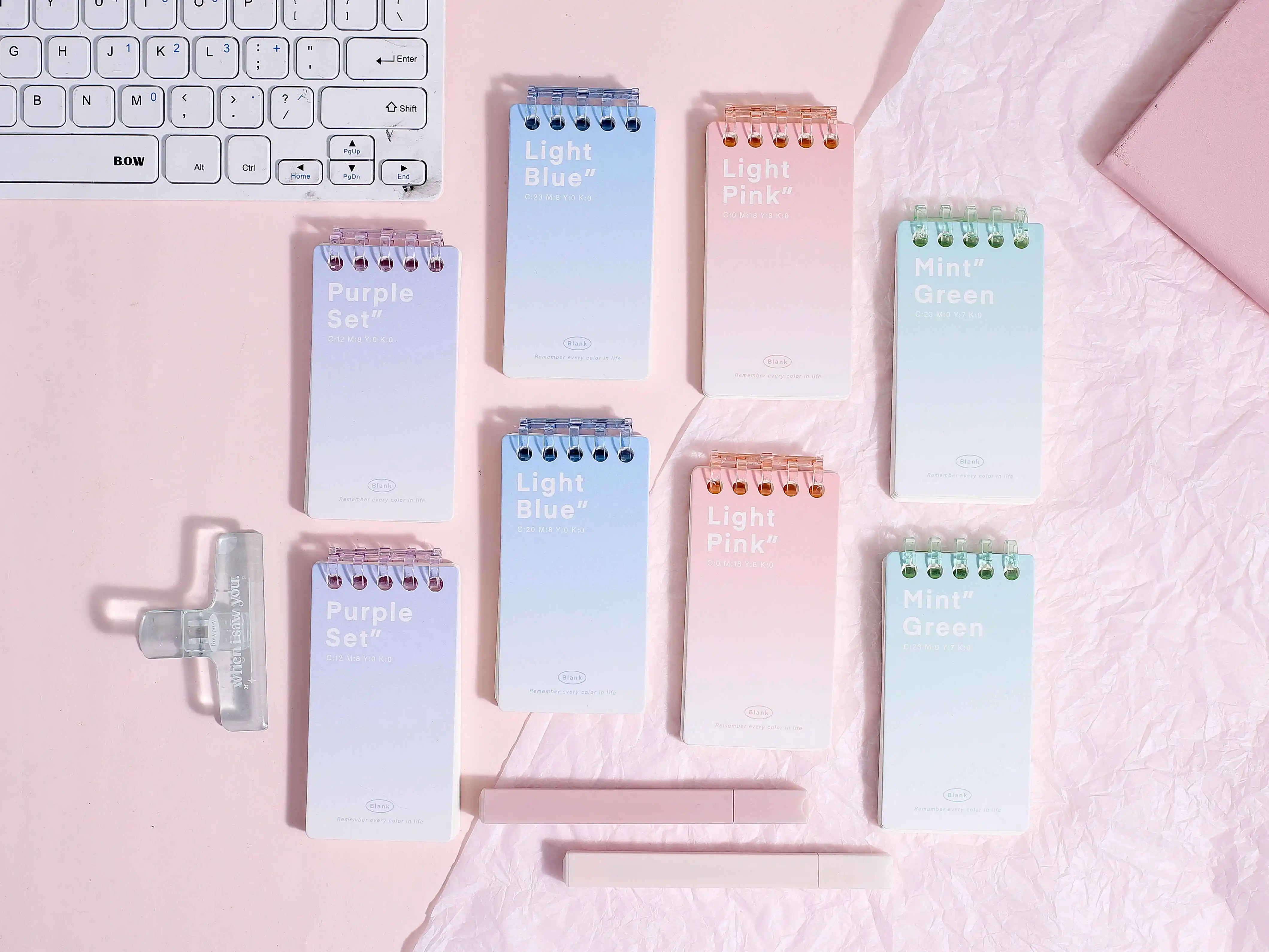 Creative cartoon mini A7 spiral notebook  paper cover memo pad cute kawaii notebook for school students kids