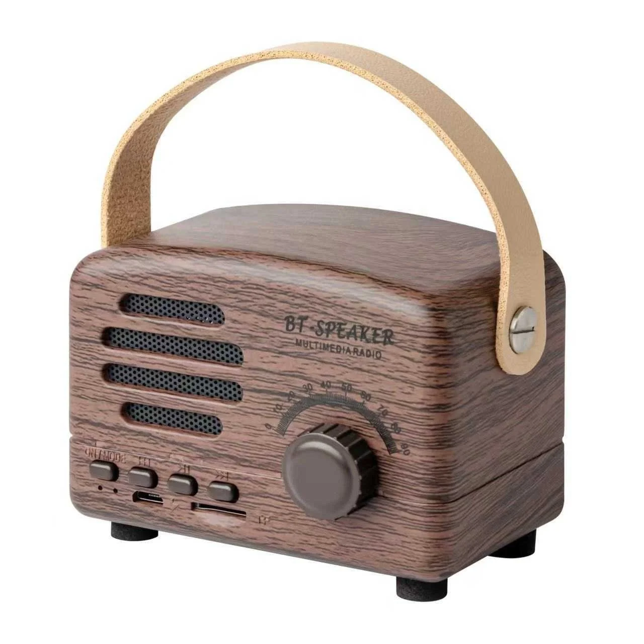 Креативный мини беспроводной звуковой сабвуфер подарок переносная радио карта винтажный динамик