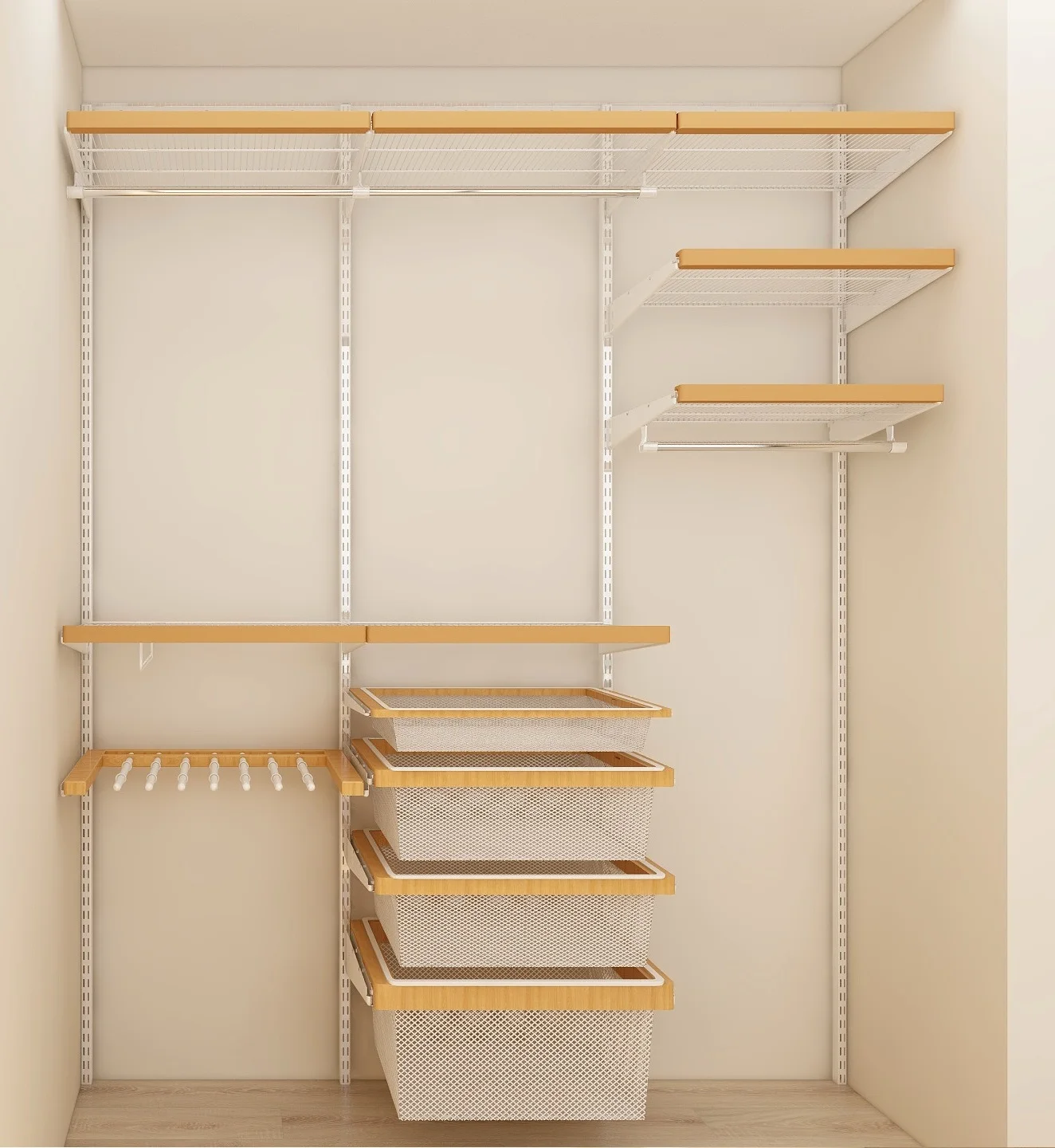 Factory supply DIY walk in closet system for home storage and organizer For Wardrobe High Quality STORKING