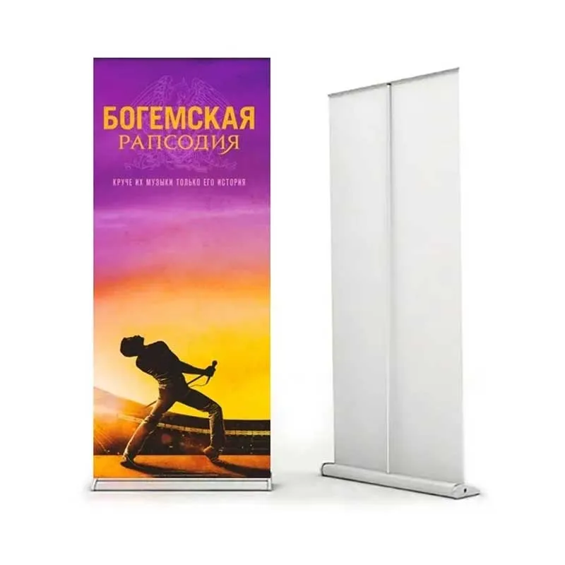 A4 Mini Table Banner Retractable Table Top Display Stand Mini Roll Up Banner