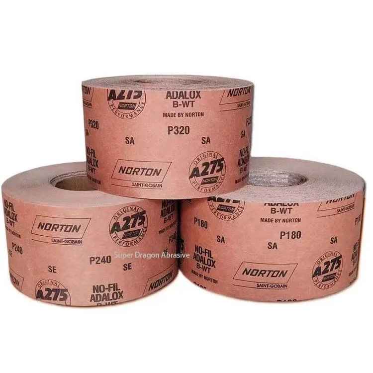 Norton A275 P80~1500 70mm* 35m Dry abrasive paper sandpaper sand paper roll