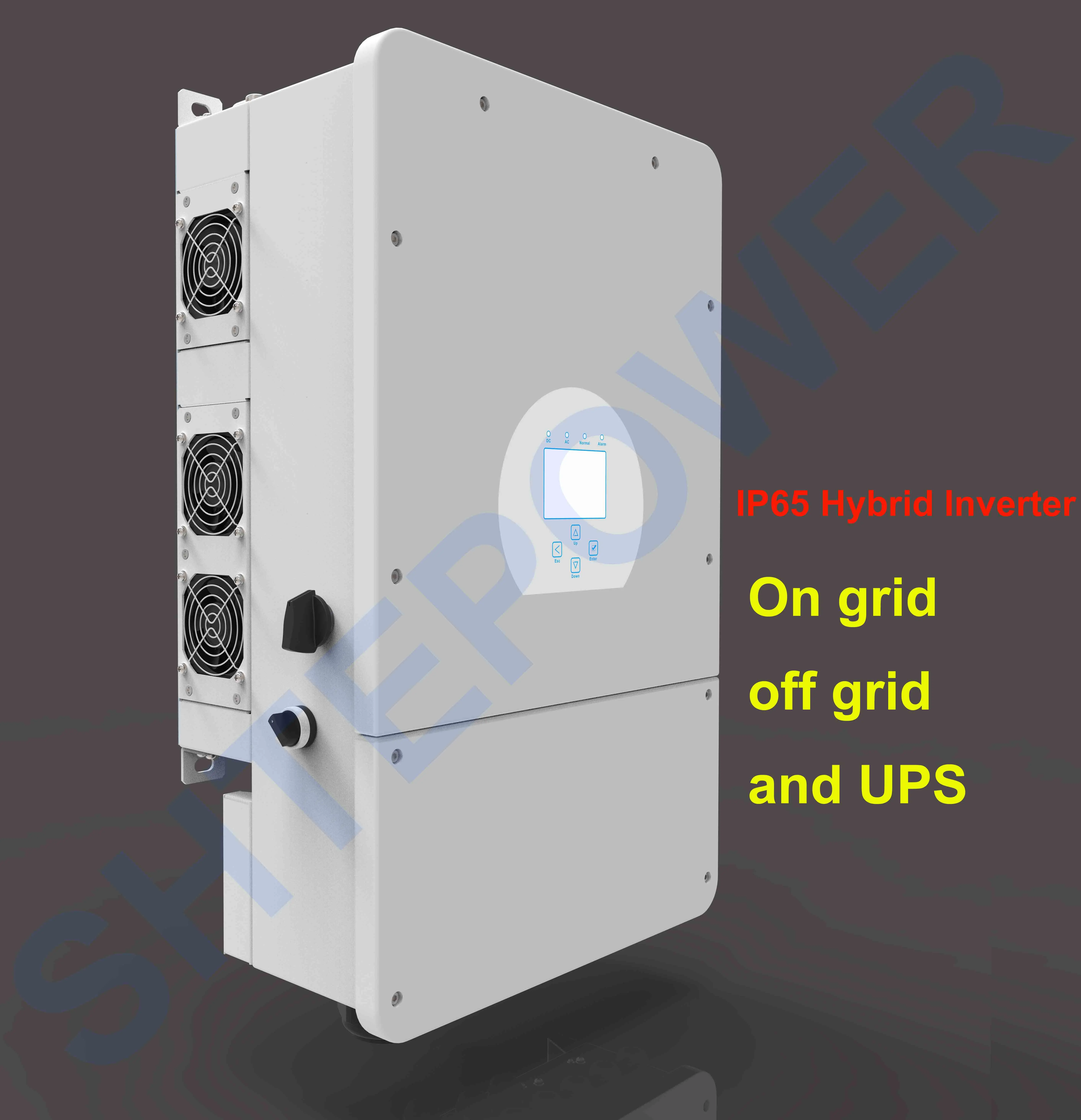 5KW 7600W/8KW on and off Grid Hybrid Energy Inverter with MPPT solar charger AC Charger UPS function dc 48v to ac 220v 230v 240v