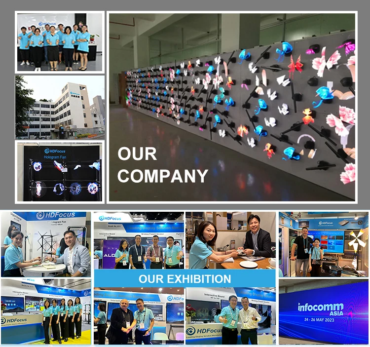 1X3 Hologram Fan 3D Holographic Projector Cylindrical Human Splicing Solution Holographic 3D Fan 3D Hologram Led Fan Projector