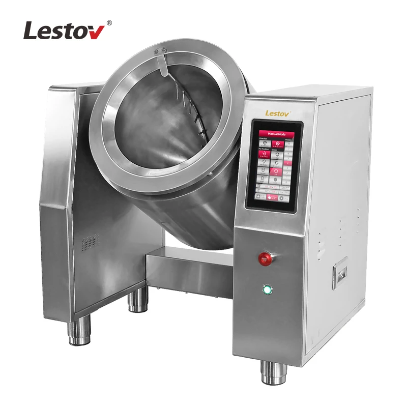Lestov Automatic Cooking Machine Stir frying Food for Fast-Food Chain Restaurant Canteen