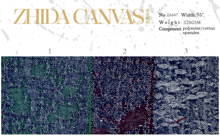 Chinese wholesale tear-resistant jacquard  denim fabric for fashion backpack