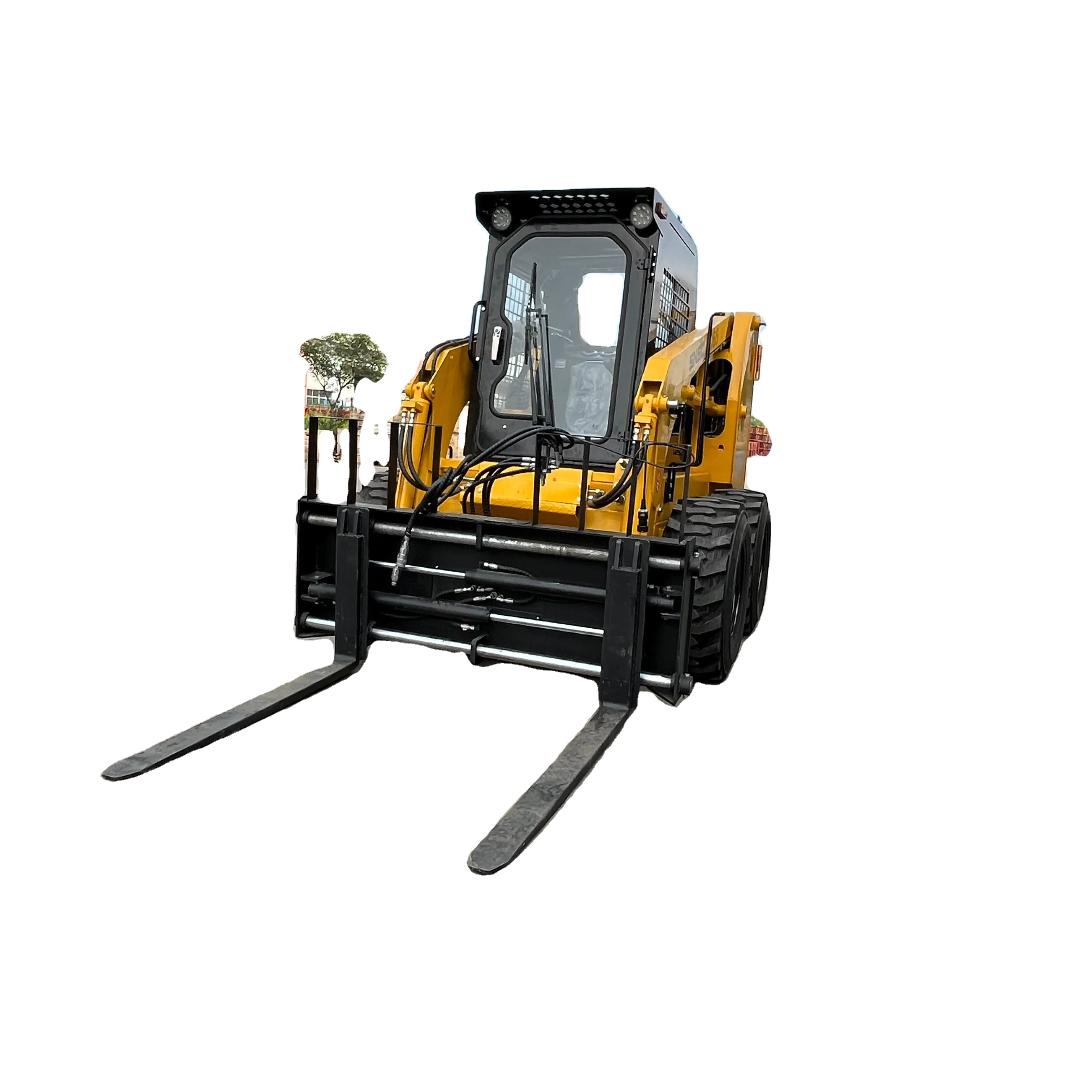 China Mini JC45 JC60 JC65 Skid Steer Loader with Wheeled Crawler Bearin & Gearbox Core Components PLC for Farms & Attachments