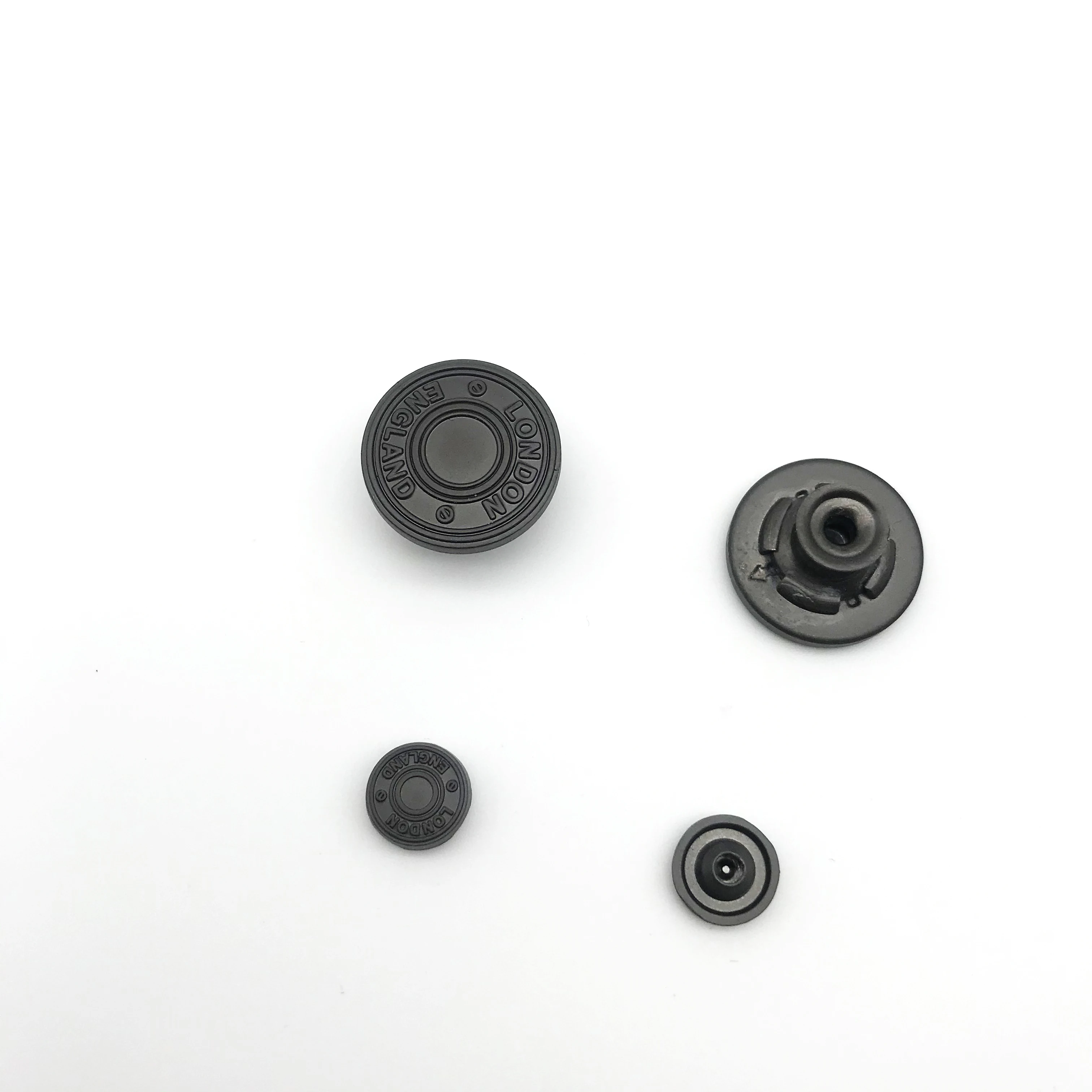 Made In China Superior Quality Metal Jeans Button Manufacturer Exquisite embossed Metal Cover Rivet Denim