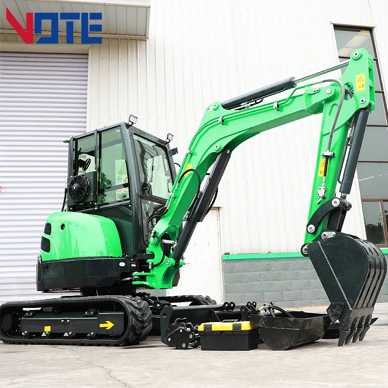 FREE SHIPPING Mini Excavator 3.5 Ton EPA small Kubota Engine excavator 1 Ton 2 ton Digger Machine Farm Mini Excavator price