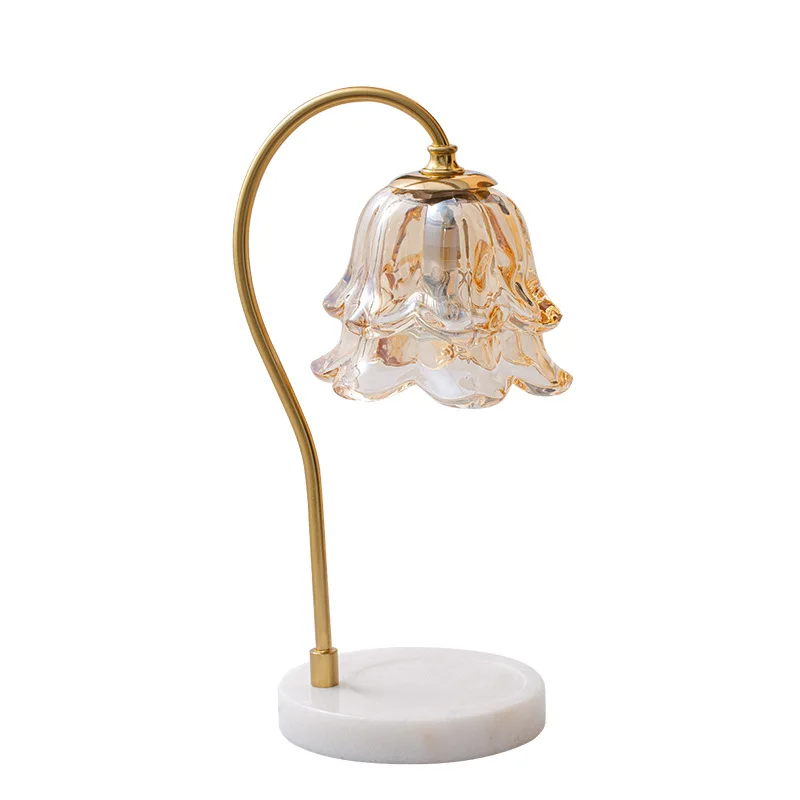 Marble Aromatherapy Candle Melting Lamp Romantic Bedroom Dimming Table Lamp Melting Wax Lamp