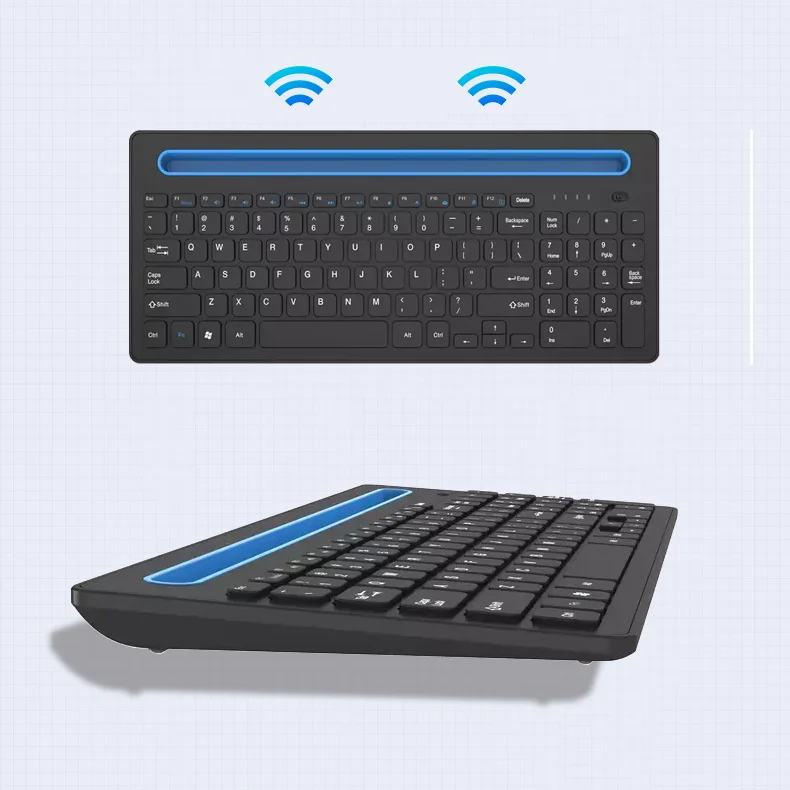 B21 Latest 3 RGB backlit Gaming Keyboard Wireless Rechargeable Mini Computer Slot Laptop Combo OEM Keyboard for tablet mobile