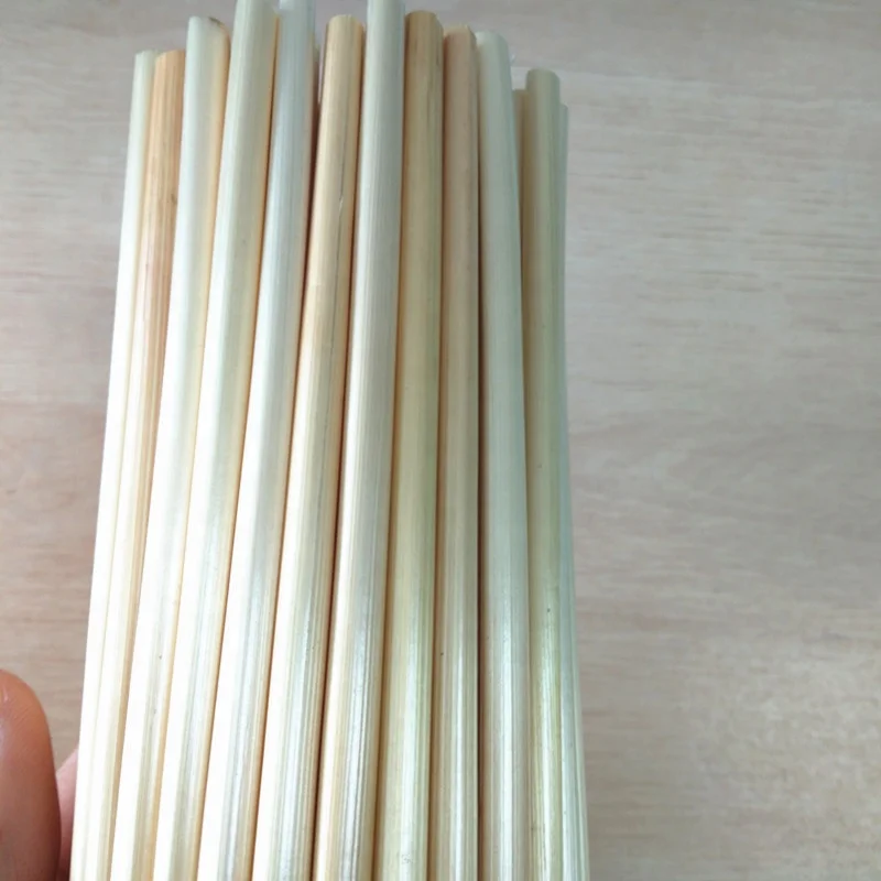Manufacturer supply Eco-Friendly straw 100 pieces per pack natural biodegradable 20 cm 4-5 mm wheat drinking straw