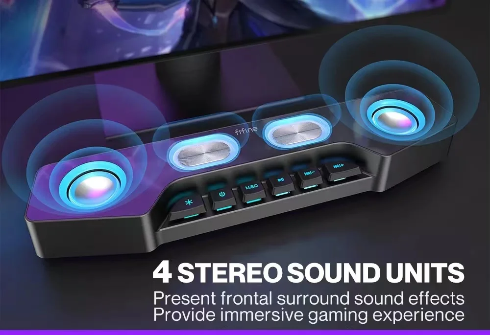 HD Sound Stereo Sound USB Gaming Speaker Portable Mini Digital Sound Box TF Card Wireless Speaker