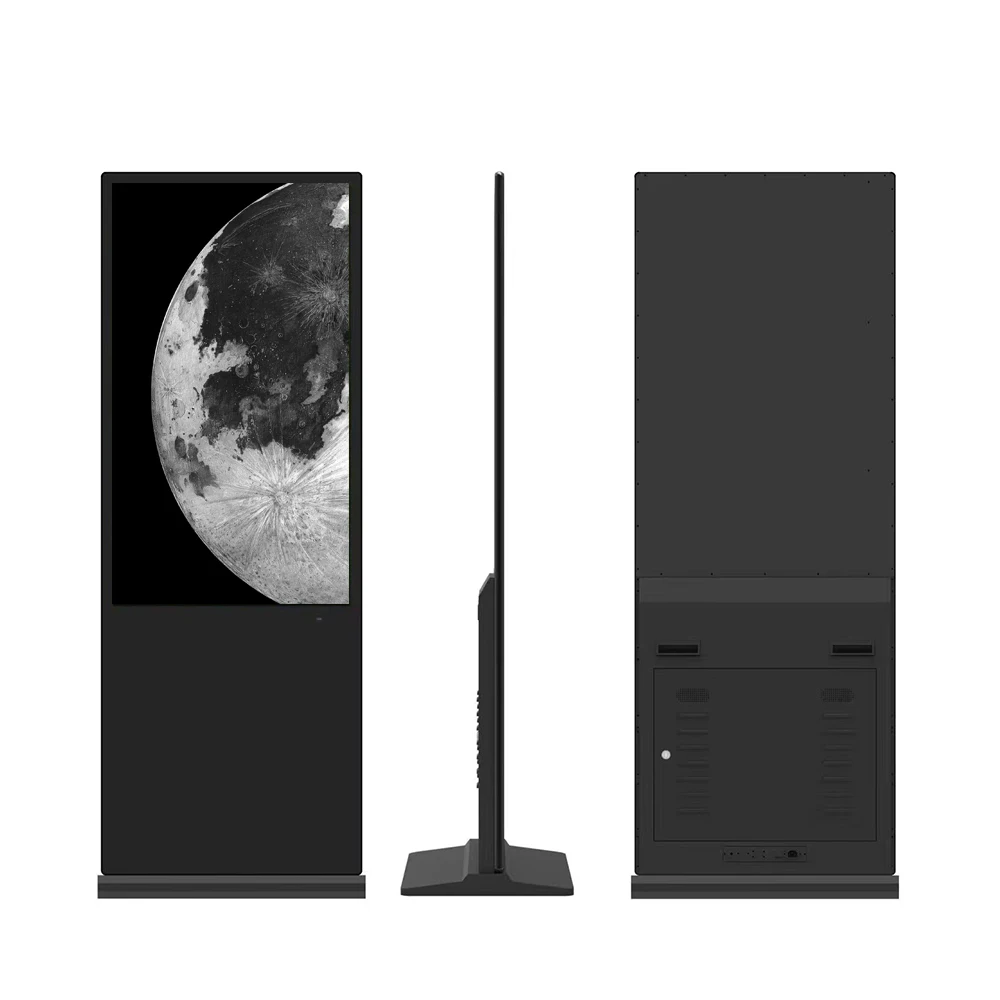 50 дюймов ультра-тонкий напольный рекламный Крытый ЖК-дисплей digital signage Дисплей Android сенсорный экран