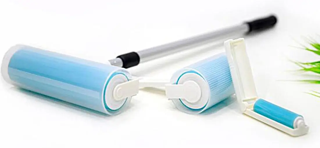 Wholesale Personalized 3Pcs Reusable Sticky Lint Roller Set Plastic Washable Pet Hair Roller Sticky Lint Roller