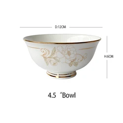 2022 hot sale crockery set tableware ceramic fine bone china dinnerware sets tableware luxury porcelain