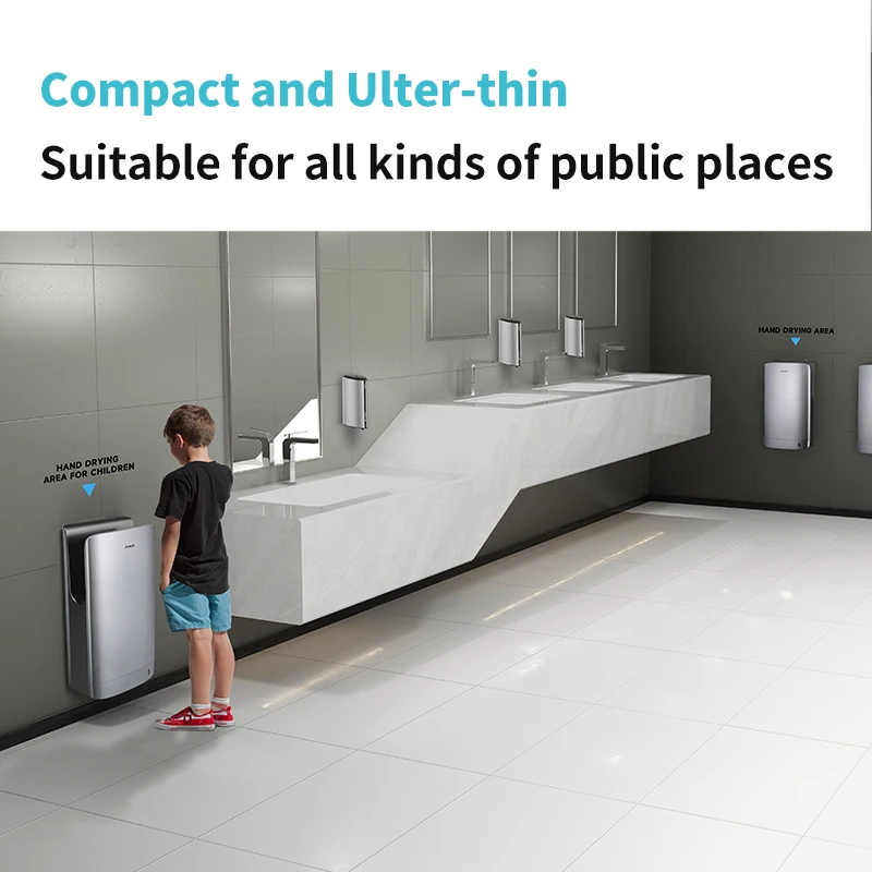 Aike AK2065 Заводская цена двойная настенная высокоскоростная ультра-небольшая струйная сушилка для рук