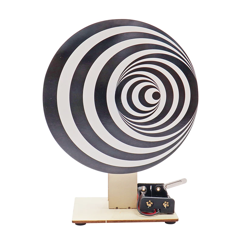 student learning DIY optical illusion physical science kits educational toy