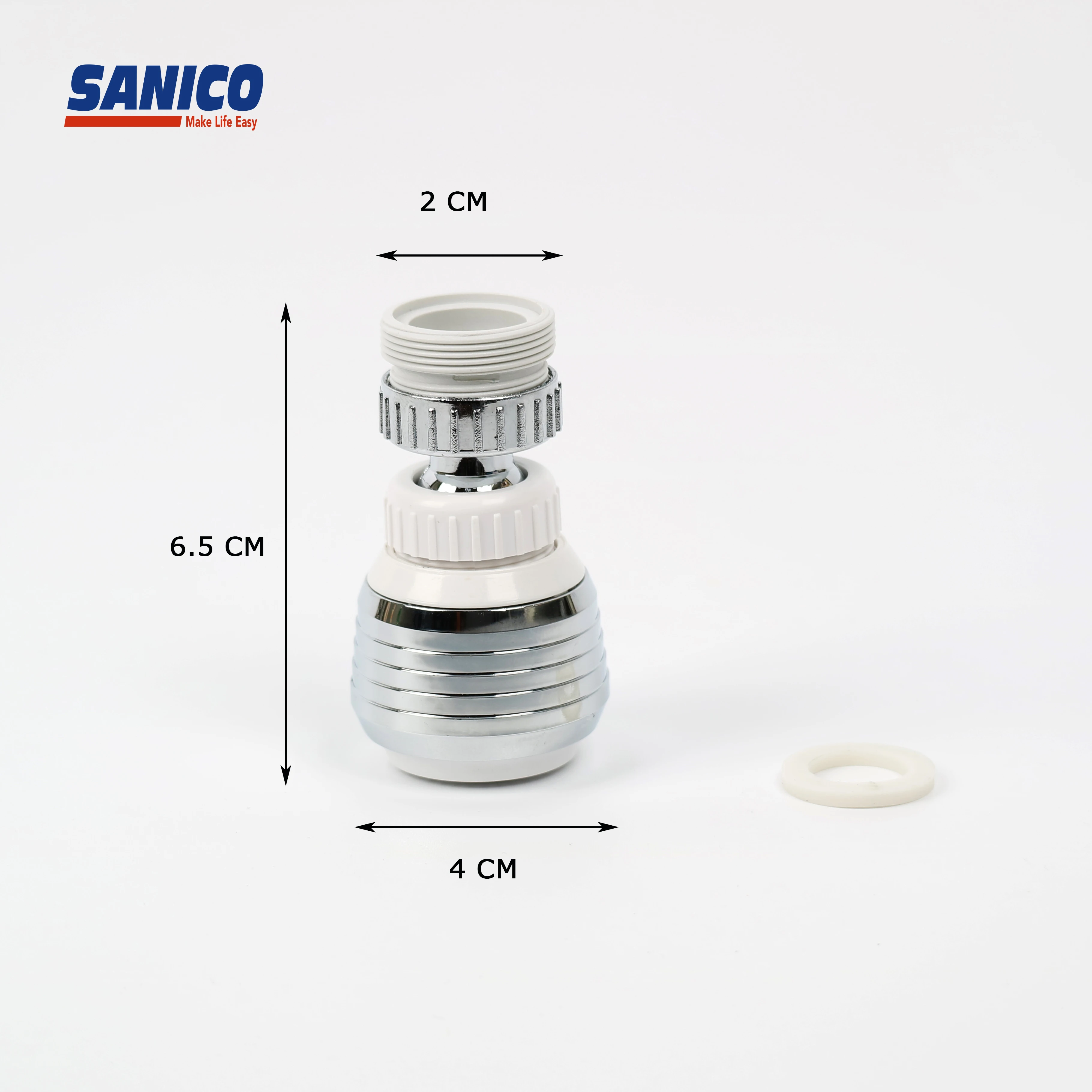 Newest useful kitchen sink 2 function swivel water saver faucet aerator