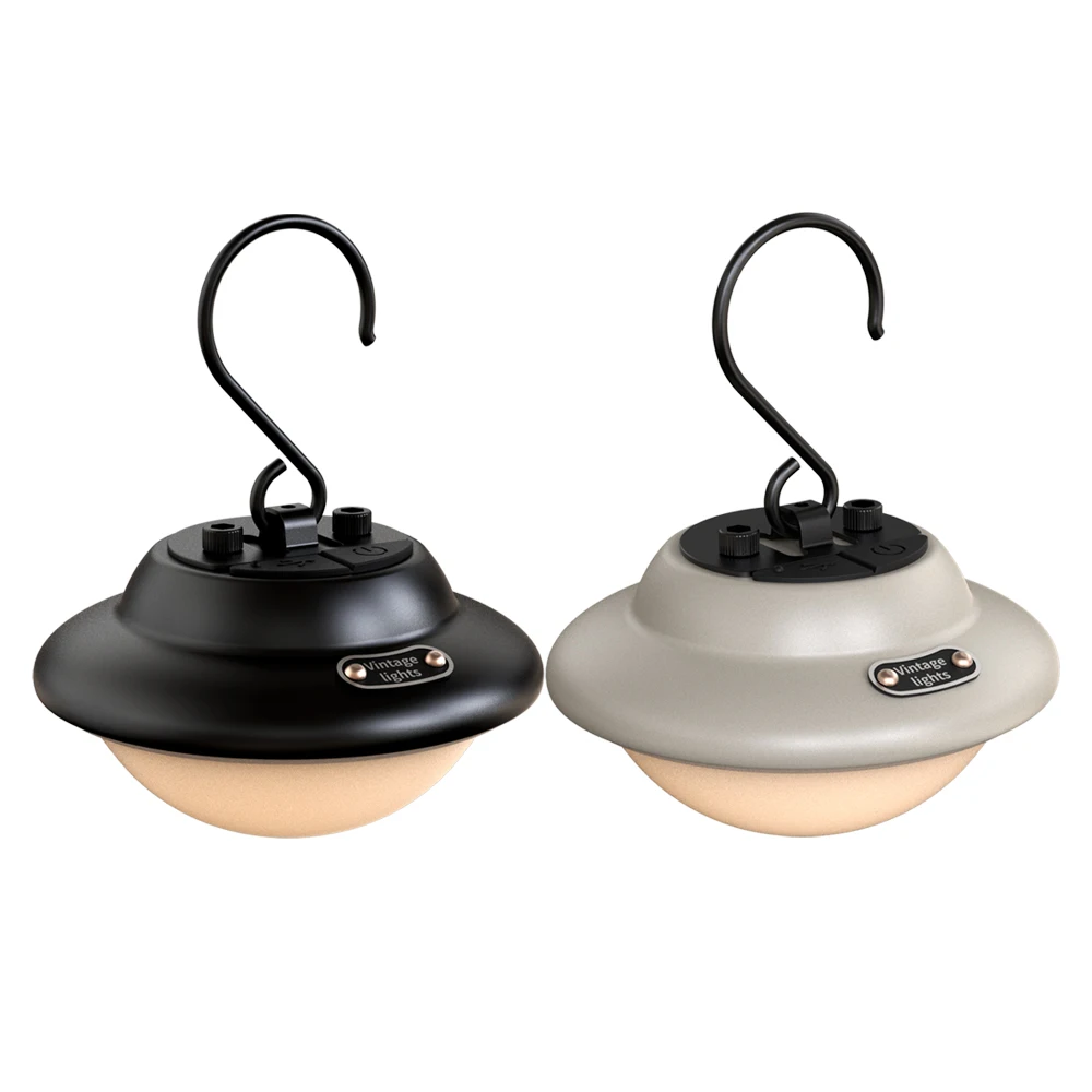 Factory Price Vintage LED Camping Lantern Rechargeable Hanging Tent Light Waterproof Portable Vintage Lantern for Camping Hiking