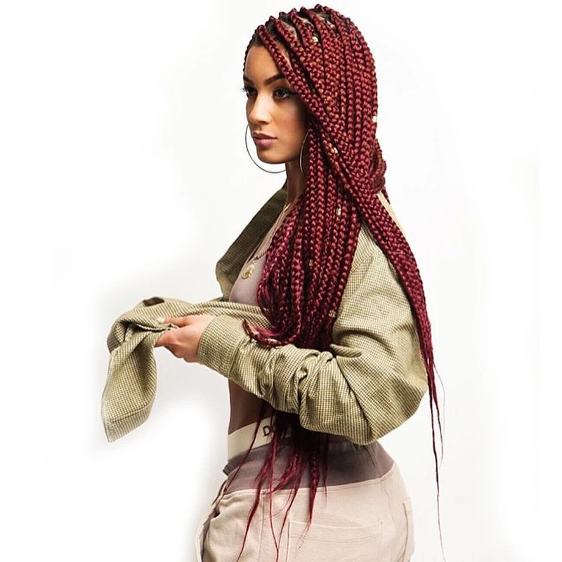 
New high quality beautiful color crochet goddess boxed braids extensions 