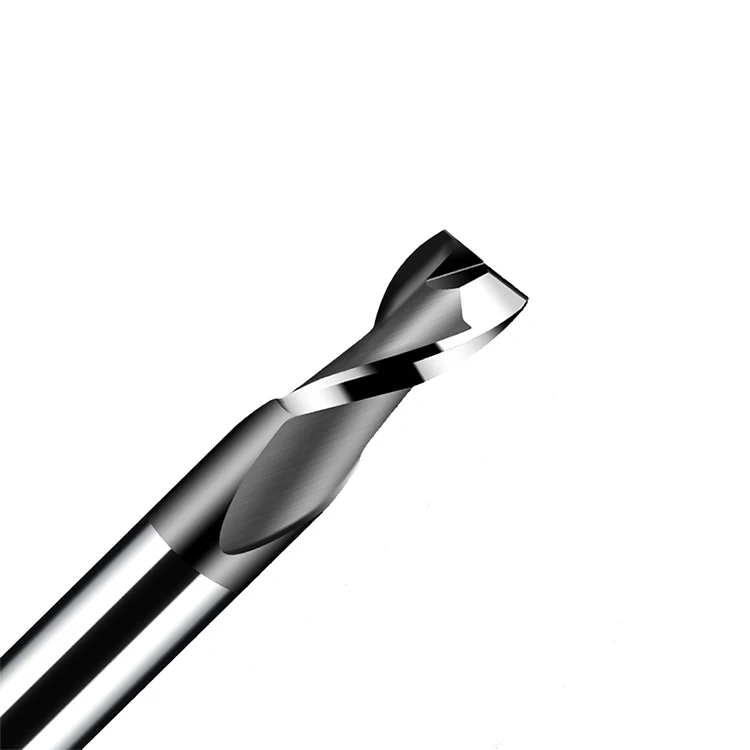 HRC50 2 Edge 2 Flute Square Milling Cutter Titanium Metal Machining CNC Hard Alloy Carbide Tool Tungsten Steel End Mill