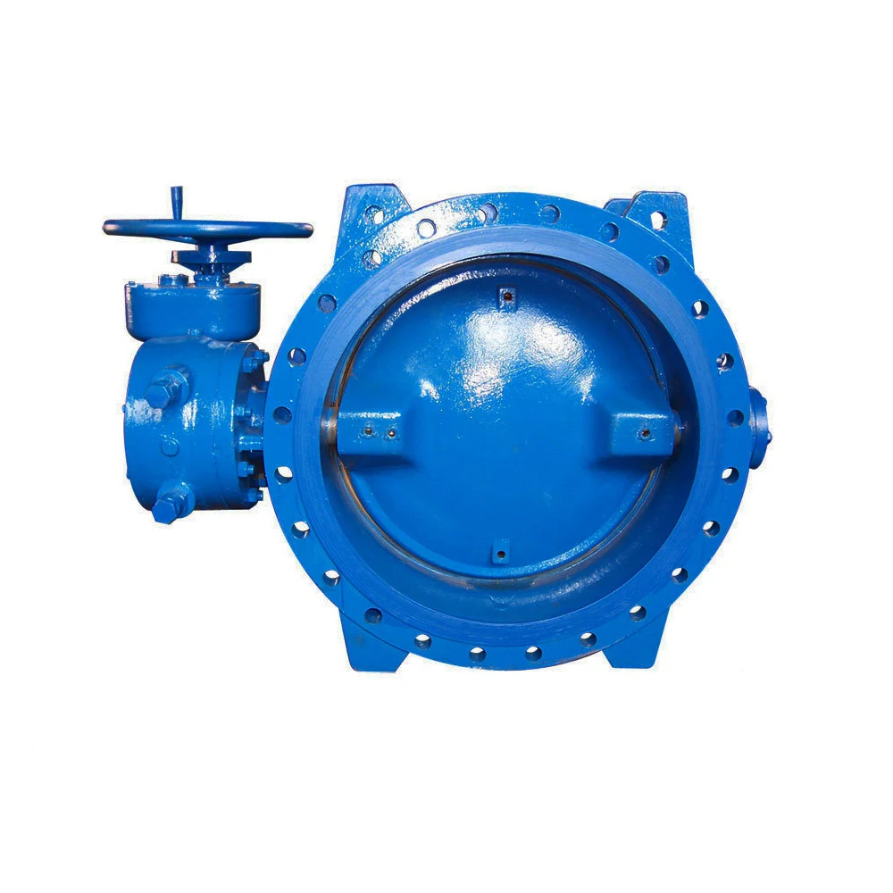 DN2200 PN16 большой размер высокопроизводительный двухдисковый фланцевый эксцентриковый клапан-бабочка с фланцем