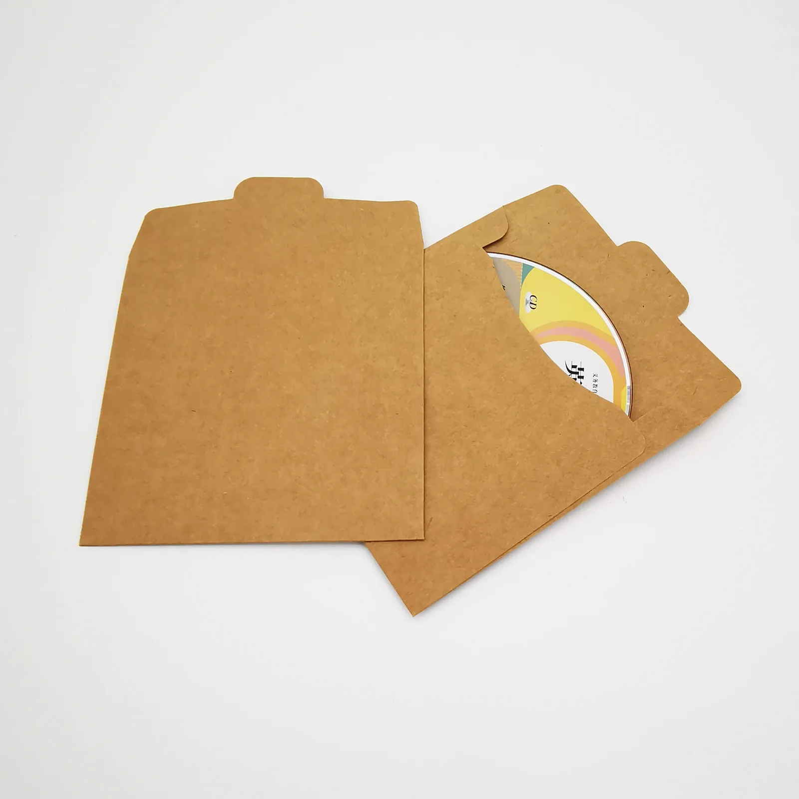 CD DVD рукава коричневая крафт-бумага Конверты картонные конверты для хранения Чехлы CD/DVD упаковки