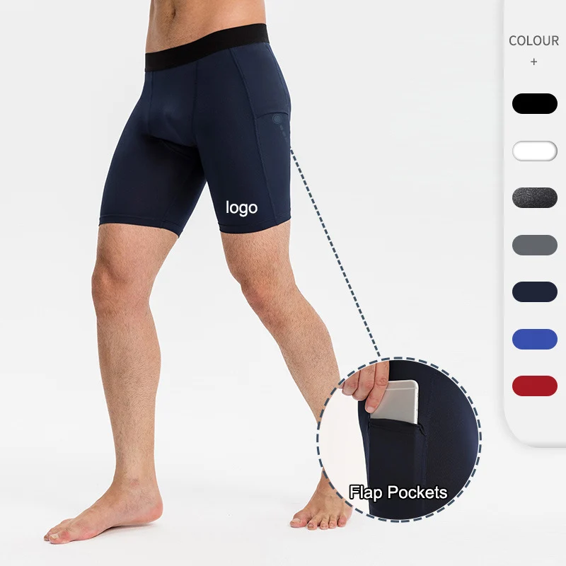 Wholesale Bulk Cheap Price Mens Gym Running Shorts OEM Custom Compression Tights Fitness High elastic Men Sport Shorts