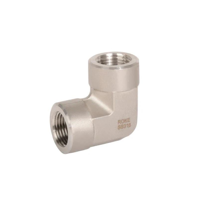 SS316 SS304 углеродистая сталь кованая резьба NPT BSPT BSPP локтевой фитинг высокого давления 90 градусов угловой