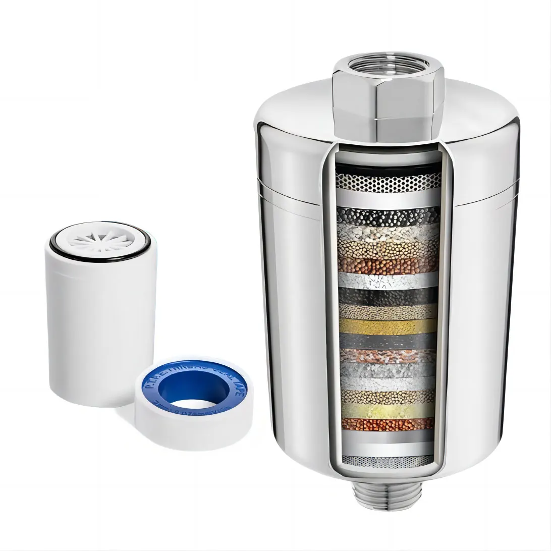 Premium High-Output Shower Filter - Heavy Duty Filter for Shower bath filter chlorine remove good for skin hair soft hard water