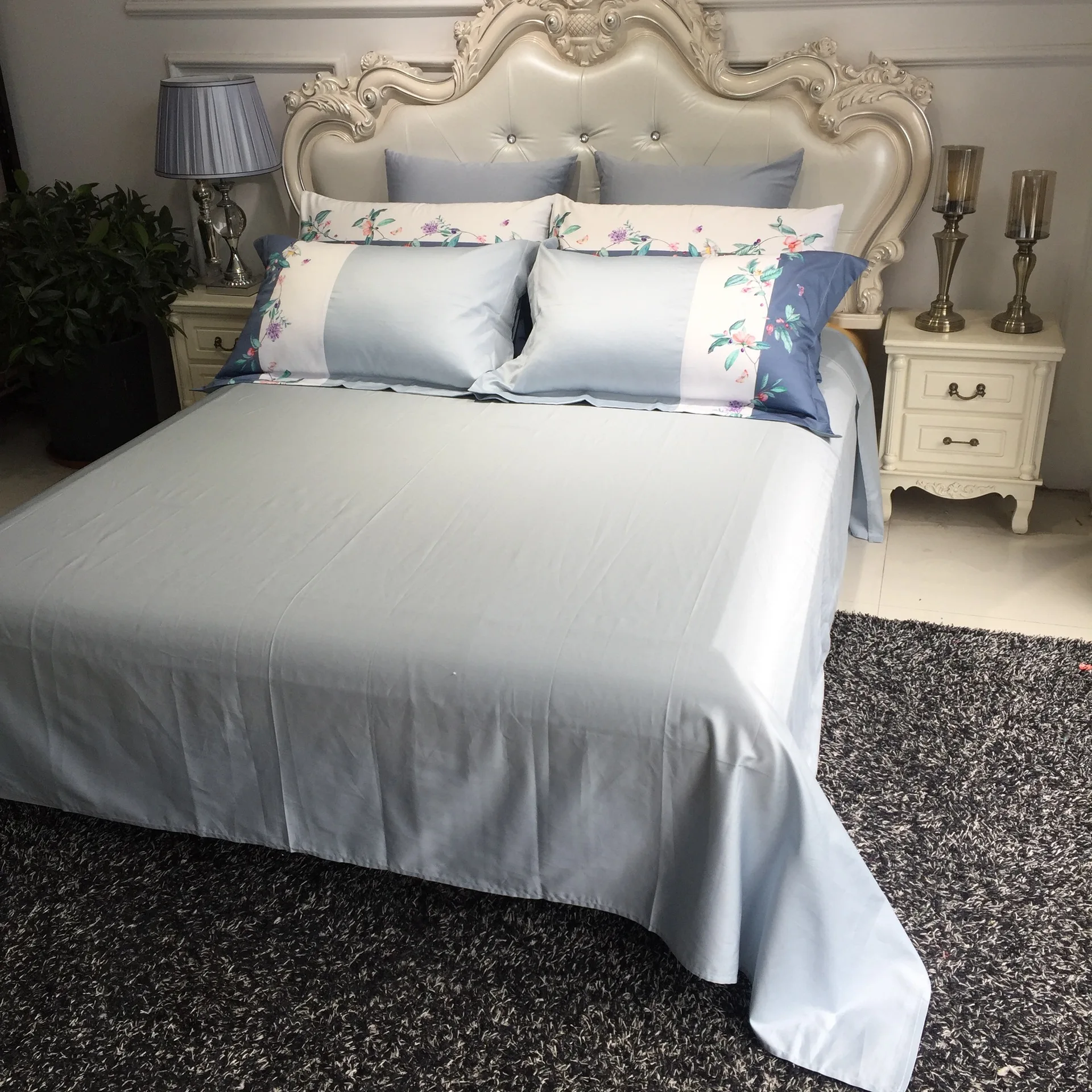 Wholesale Gorgeous Premium 100% Mulberry Silk Fitted Sheet Bedding Sets