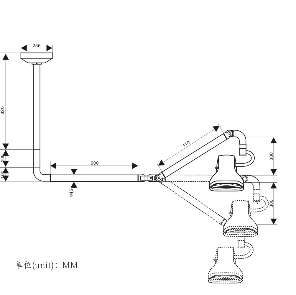 LIZE PET Wall Mounted LED Medical Examination Light Lamp Hospital Cosmetology and Pet Diagnostic Examination Lamp