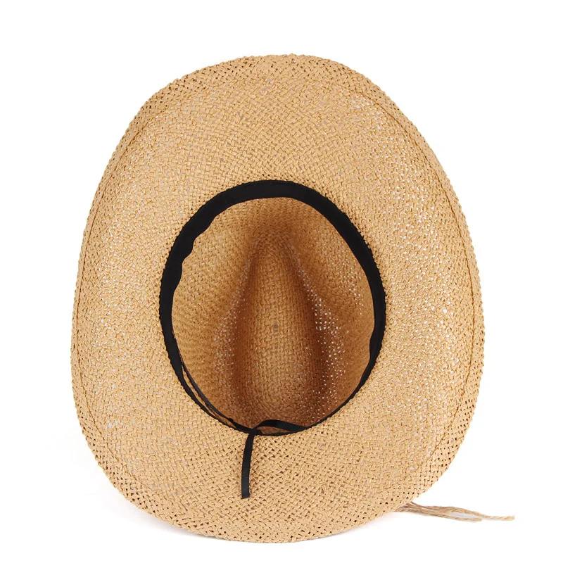 wholesale straw hats summer women straw cowboy hat bulk straw cowboy hats For Adults