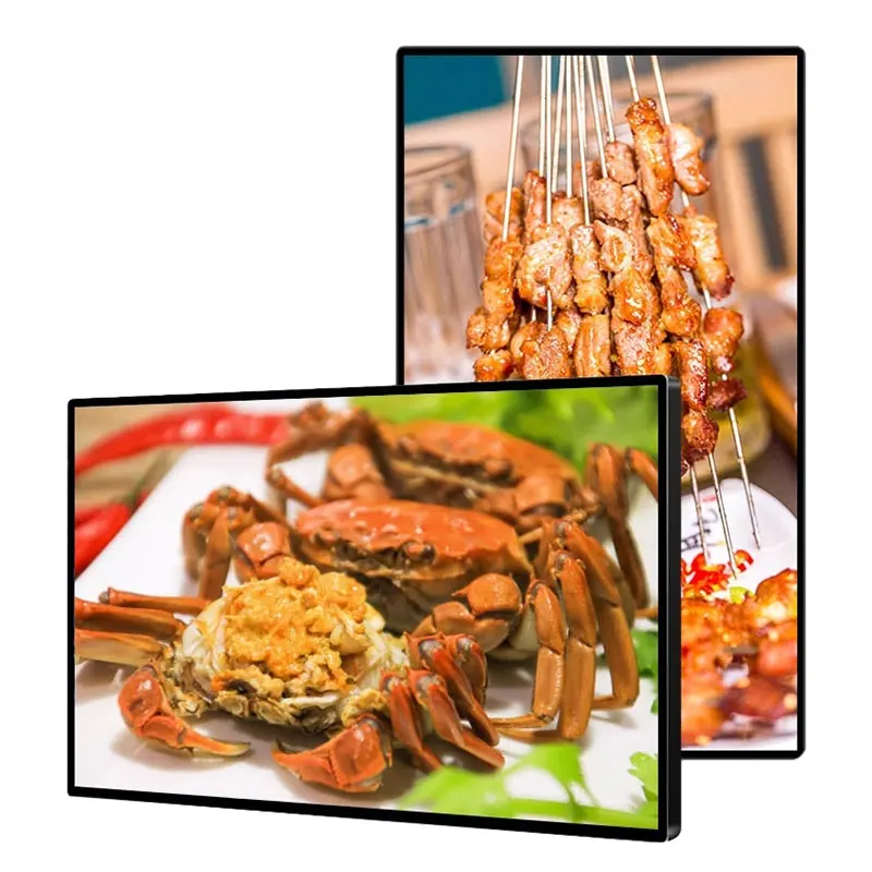 55inch full colour led digital signage and displays indoor video android monitor smart network control split advertising display