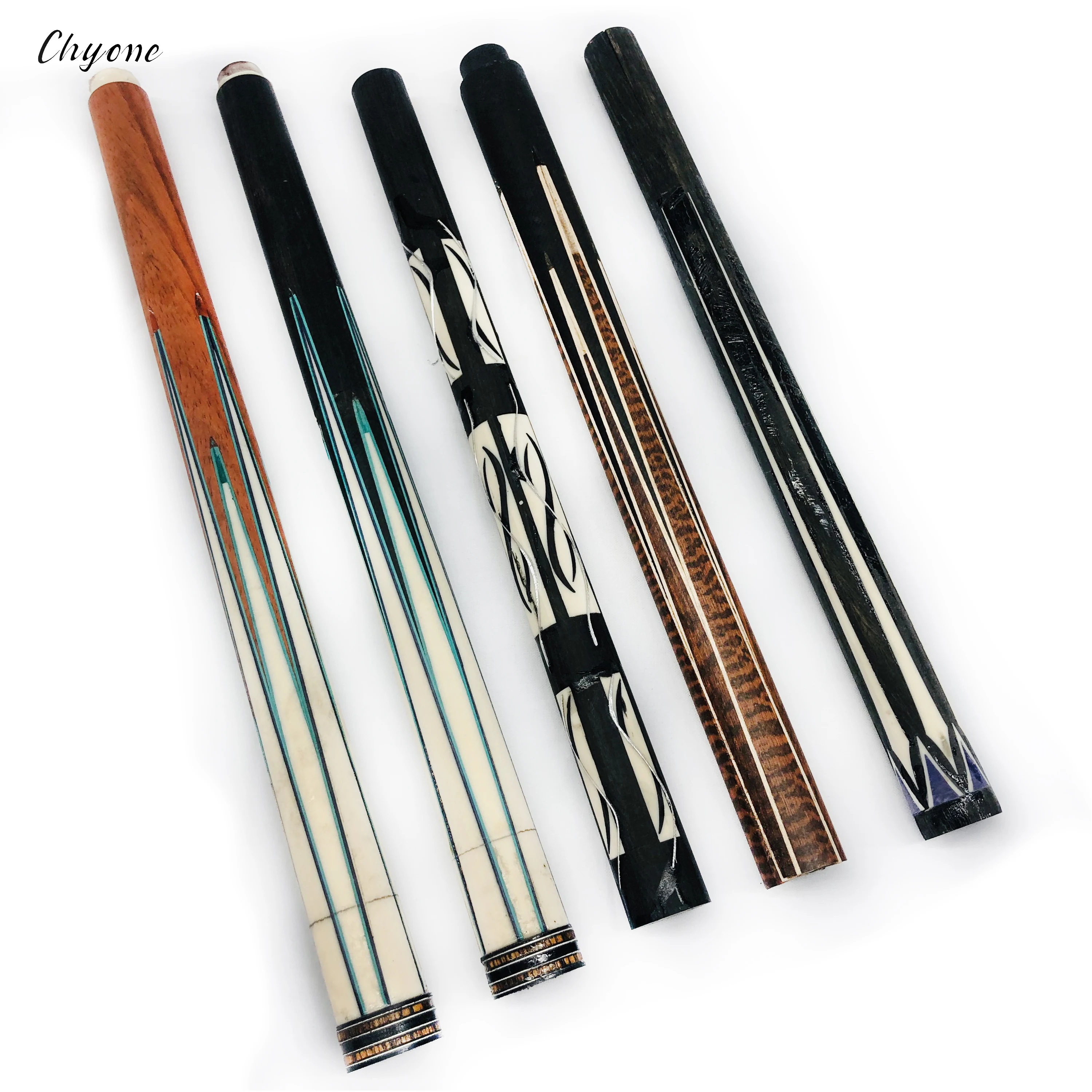 korea carom cues Chyone custom semi-finished abalone shell inlay pool cue stick billiard 3 cushion cues