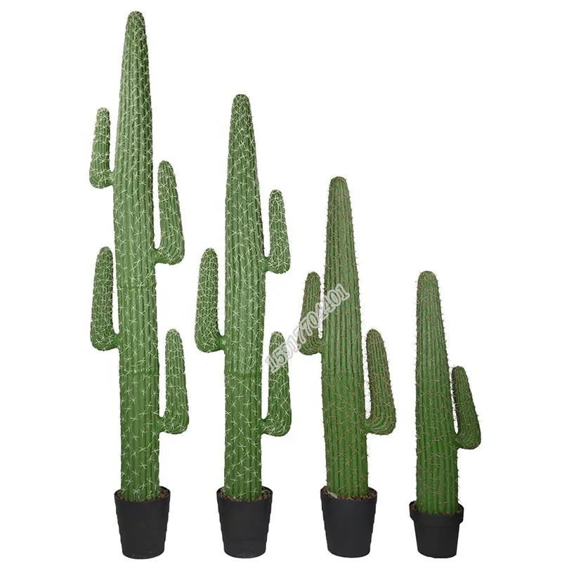 Wholesale outdoor large saguaro cactus artificial cactus plants for pot decoration