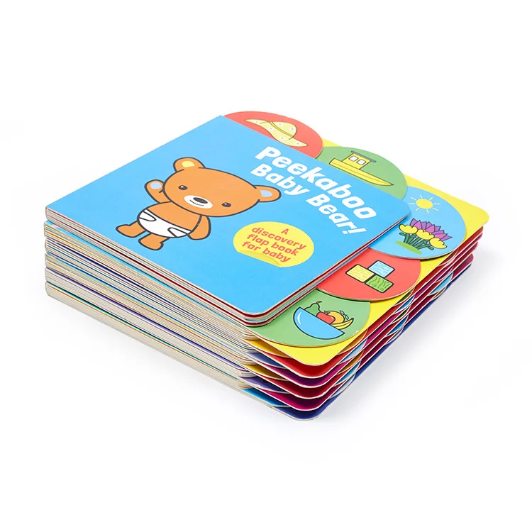Wholesale Eco Friendly Children Hardcover Photo Illustration Picture English Learning Story Drawing Sticker Book For kids