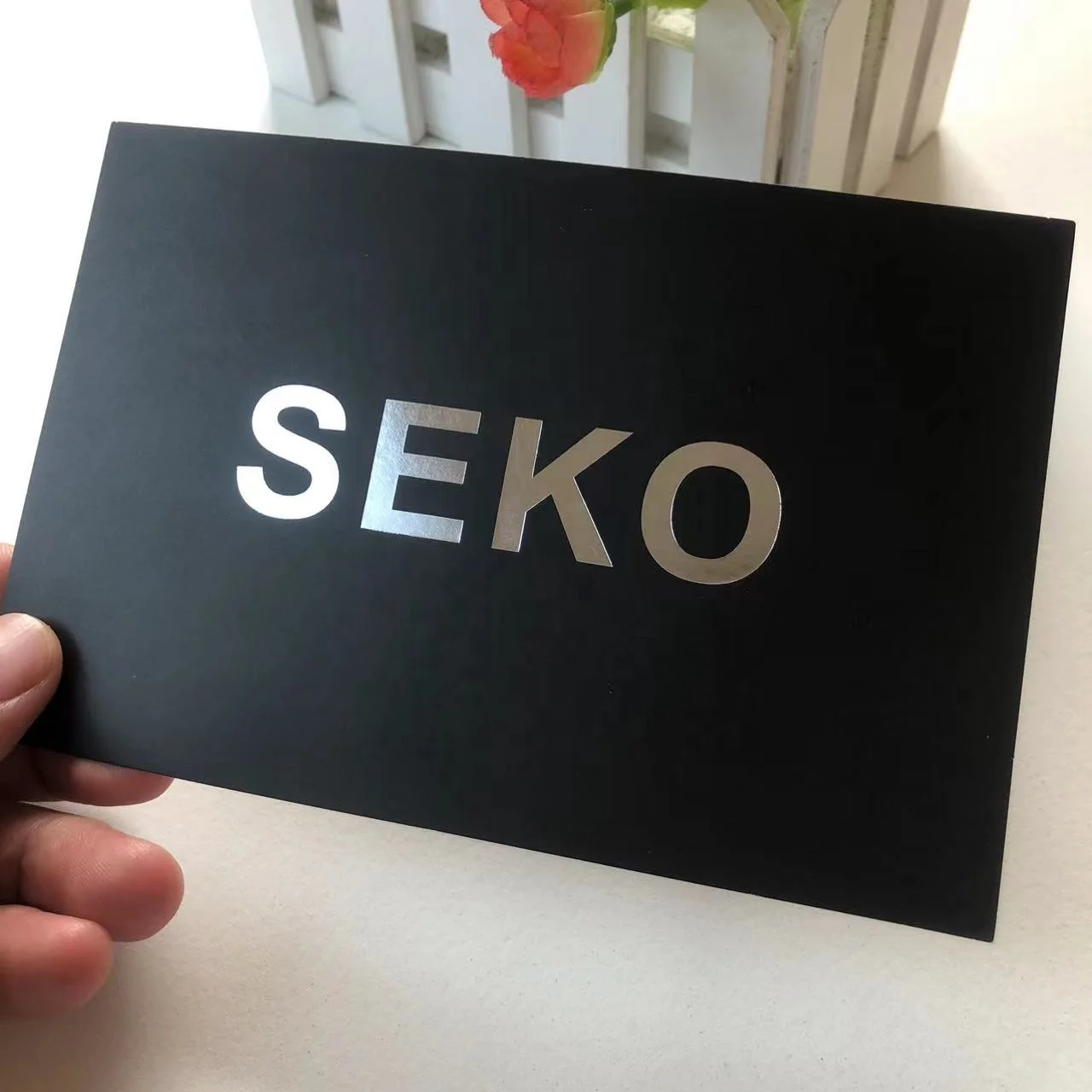 Luxury custom silver foil logo shopping card paper printing business thank you cards for your purchase