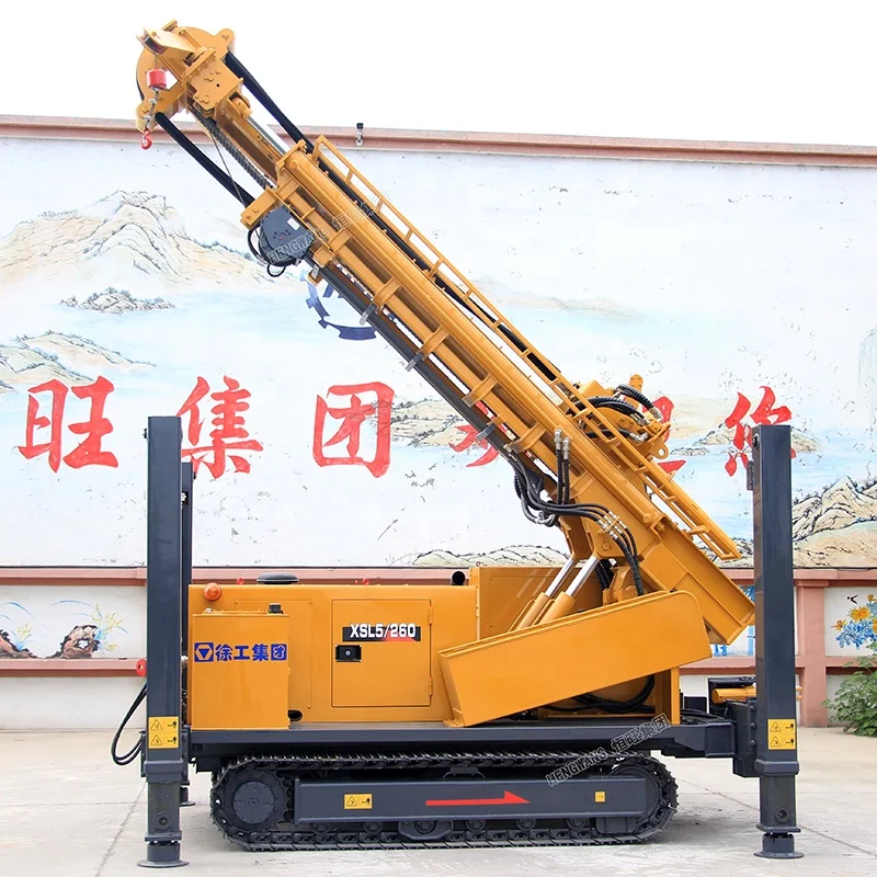 crawler borehole pneumatic water well drilling machine