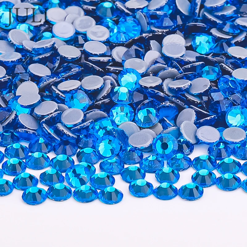 Высококачественные белые опаловые хрустальные стальные Стразы для дизайна ногтей