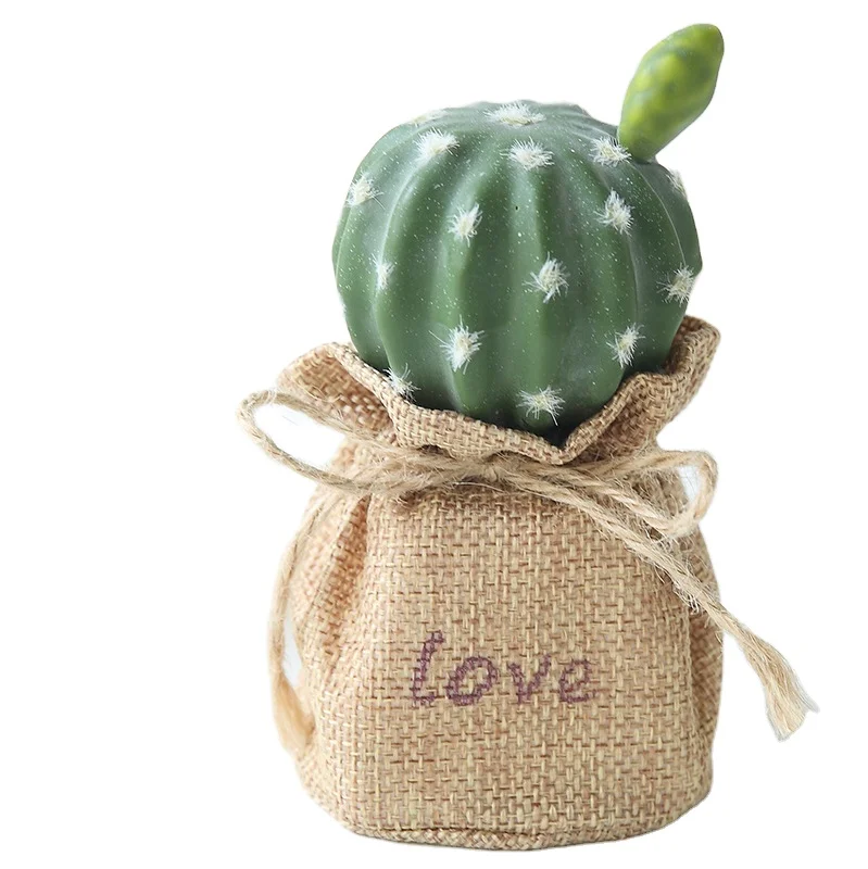 Wholesale High Quality Artificial Trees Grass Mini Succulents Cactus Bonsai Plants With Pot Set Art Decor