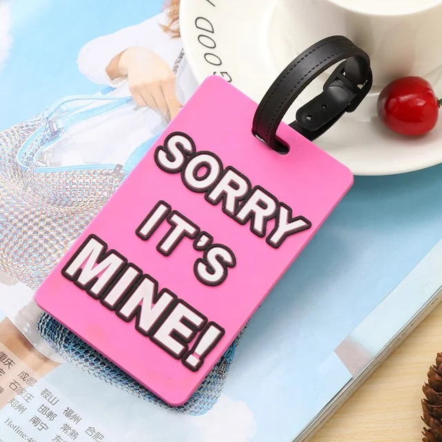 Factory Direct Sale Custom Made Soft Pvc Travel Luggage name Tag Waterproof Baggage Tag Custom Luggage Tag PVC