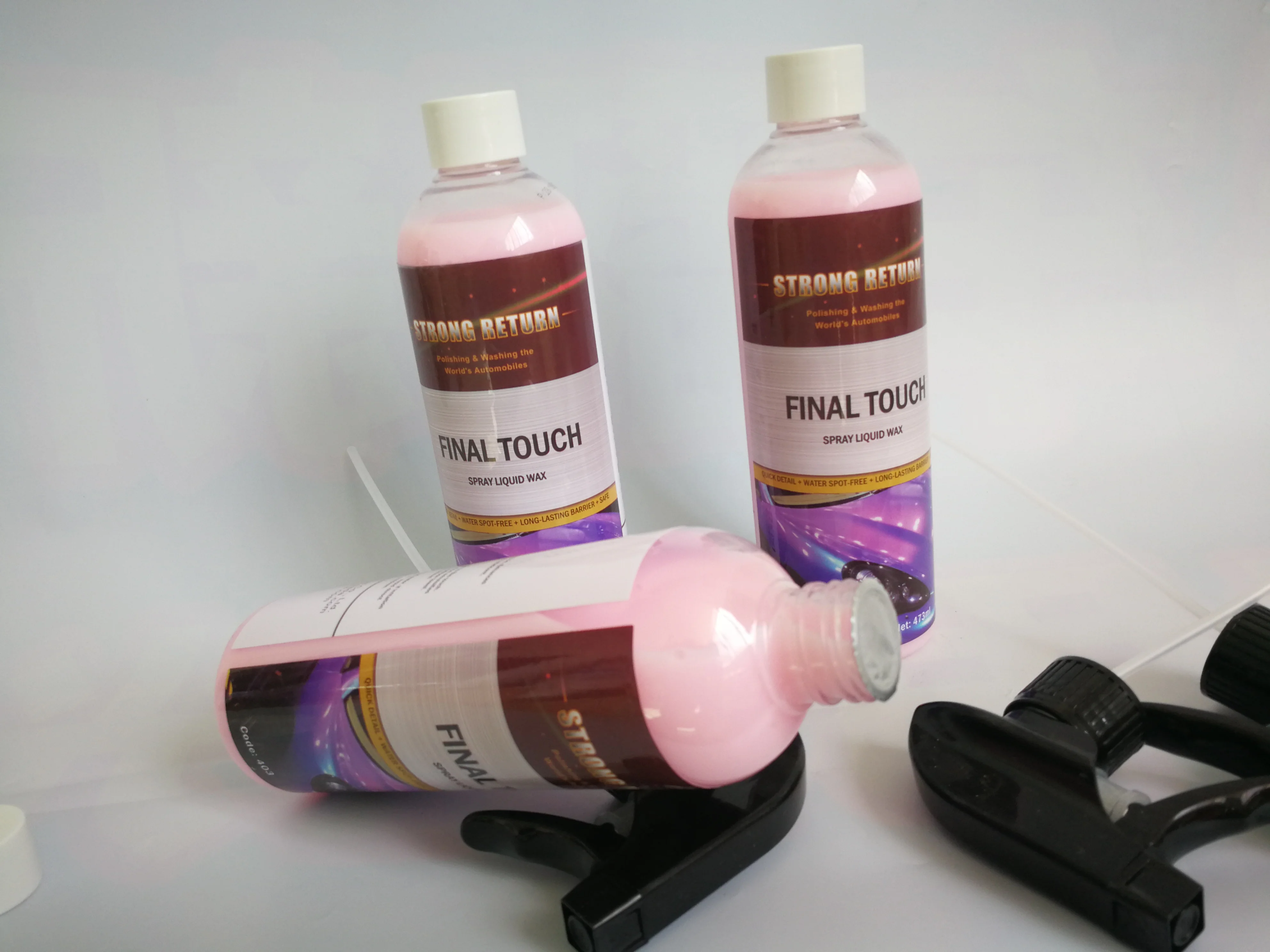 403 Quick Detailing Final Touch Silicon  Free car detailing Spray and Shine Cleaner