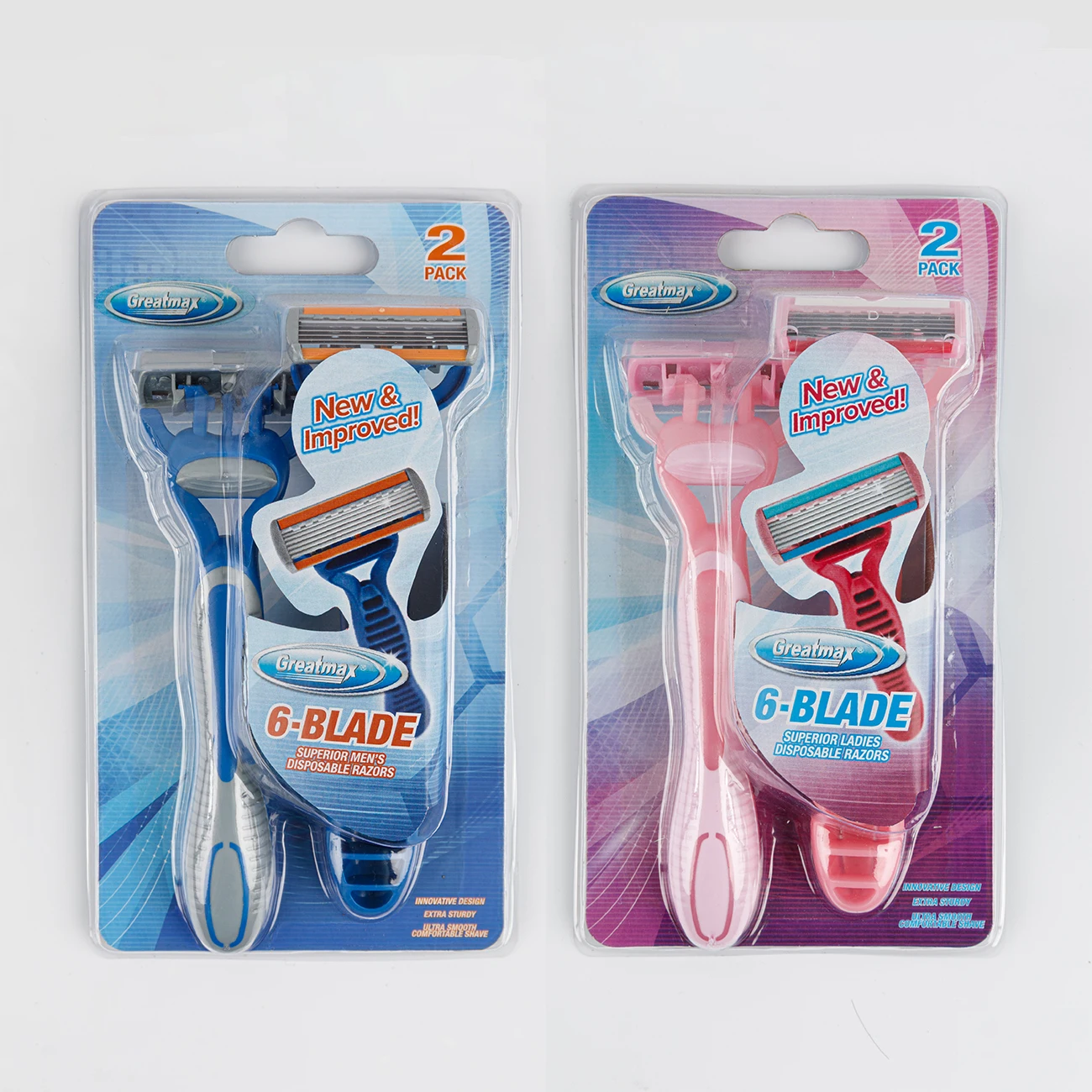 6 Blade Stainless Steel Blade Heavy Safety Razor Disposable Razor Six Blade 20000 Packs