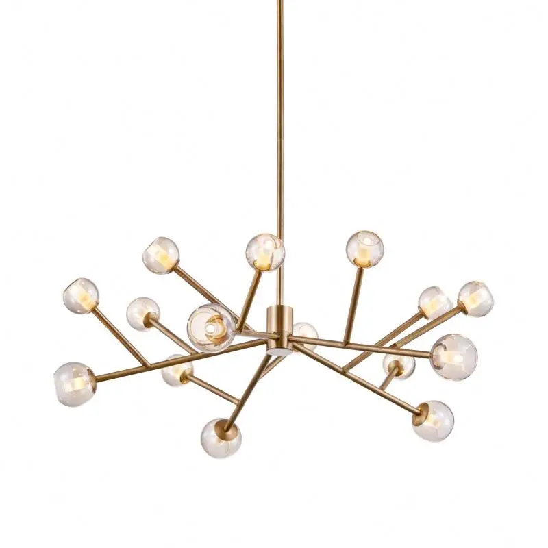 Decorative blue baccarat pendant lamp glass hanging lighting modern hotel luxury modern murano glass chandelier