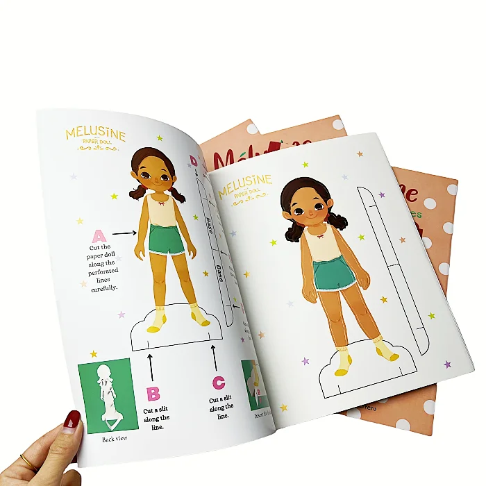 Shenzhen Printing Factory Custom Hong Kong Fashion Book Journey Paper Doll Book Interactive Book Printing