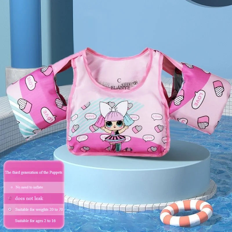 Neoprene Child Float Life Vest Jacket Swimming Vest for Kids Life Jacket Good Quality Baby Kid Cartoon Custom Logo Printing Y-3