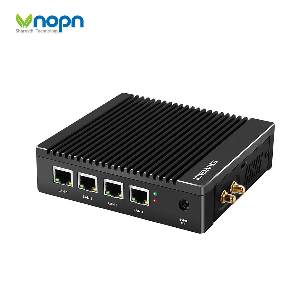 Промышленное оборудование pfsense, 4 гигабитных LAN безвентиляторного брандмауэра, мини-ПК для использования в сети малого бизнеса (SMB)